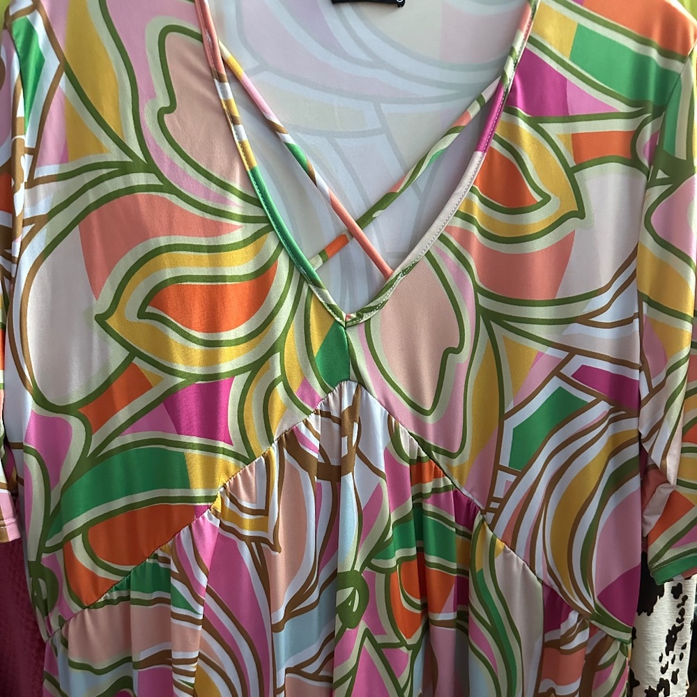 Colorful Heimish USA Blouse